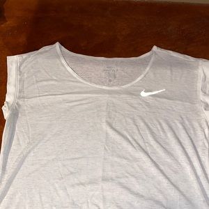Nike top , sheer white size xsmall
